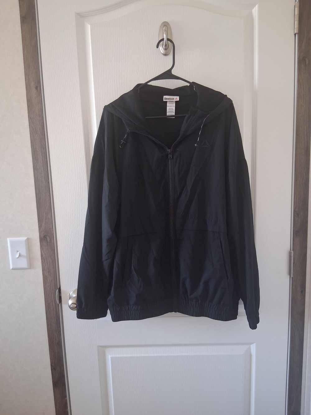 Reebok Black Hooded Full-Zip Jacket